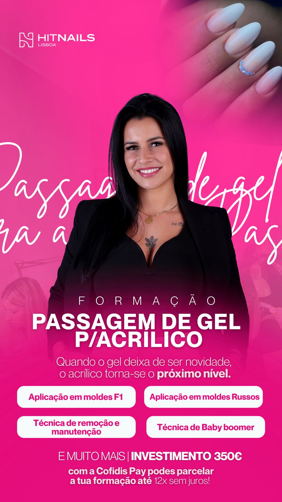 Passagem de Gel para Acrílico