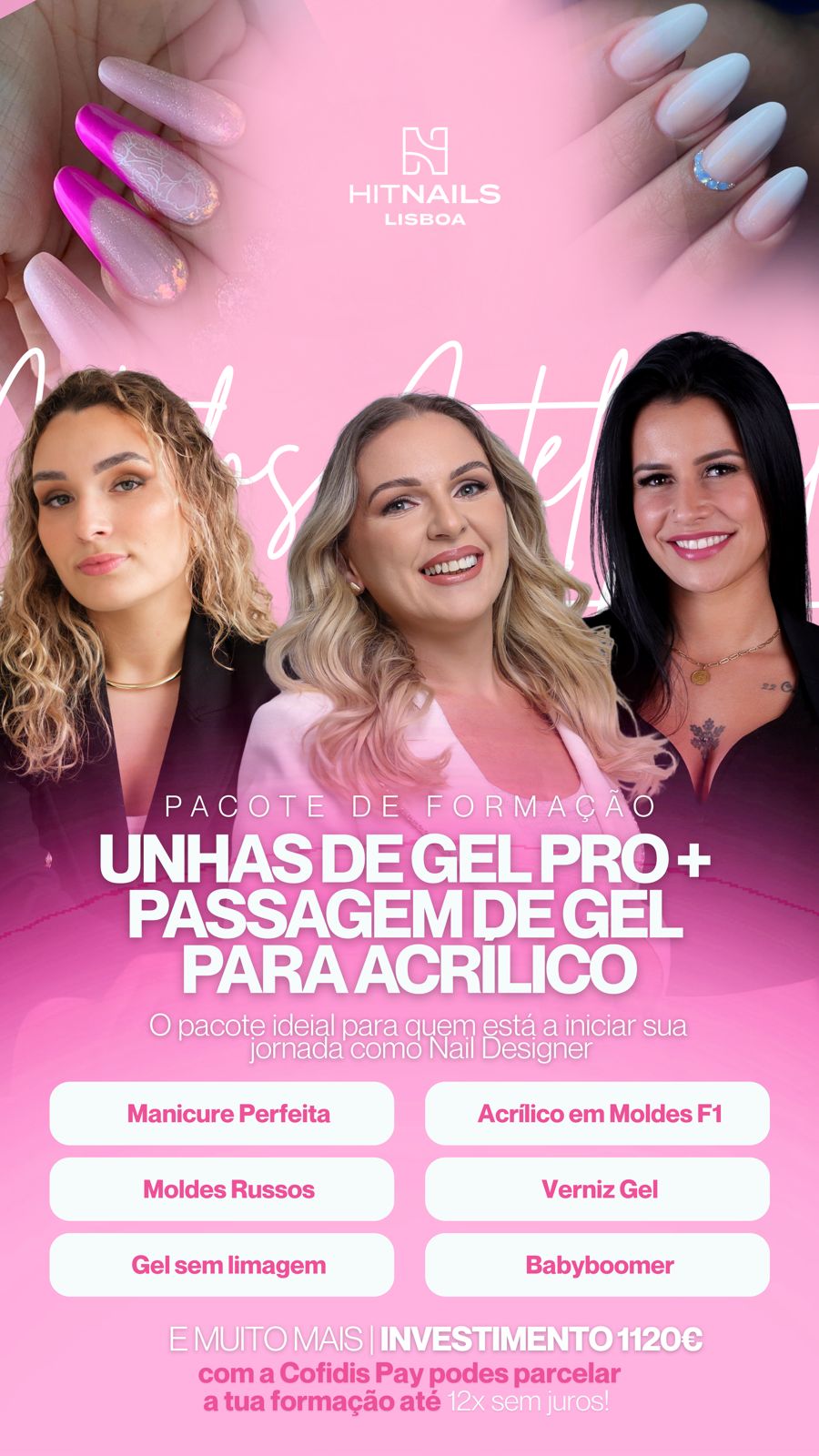 Unhas de Gel Pro + Passagem para Acrílico